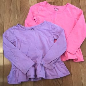 Pair of children’s place 5t girls shirts